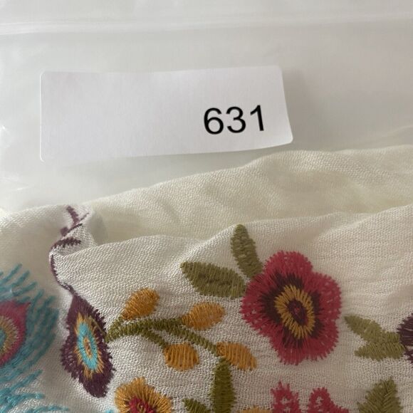 Umgee Babydoll Tunic Embroidered Tiered Boho Blouse Top Sz 1X SemiSheer Coverup - Picture 12 of 12